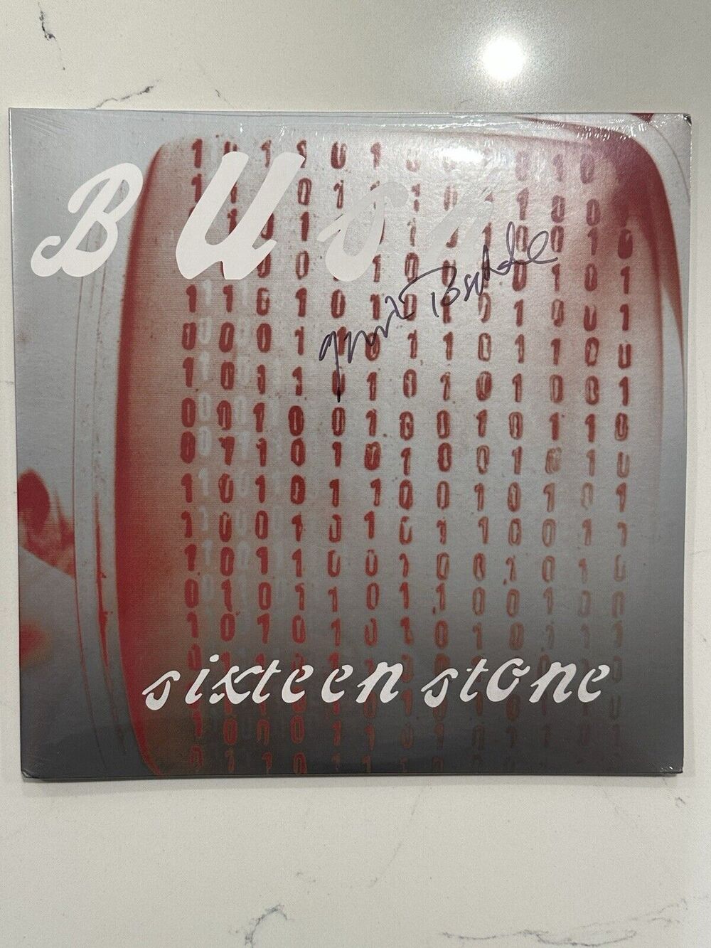 AUTOGRAPHED Bush Sixteen Stone Gavin Rossdale Red 30th Vinyl LP SIGNED